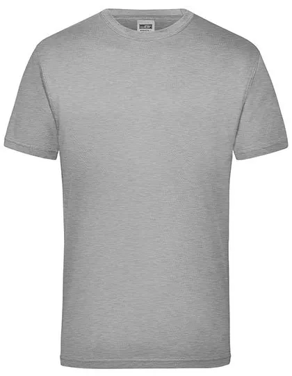 Heren T-shirt James & Nicholson Workwear-T JN800 in Heather Grey