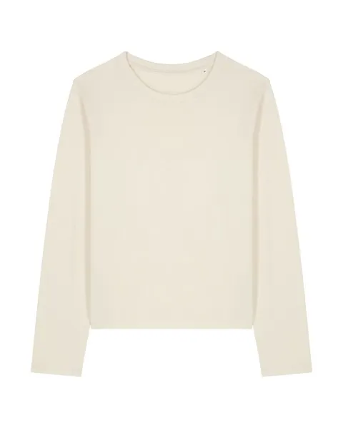 Dames T-shirt Stanley Stella Muser Long Sleeve in Naturel Raw