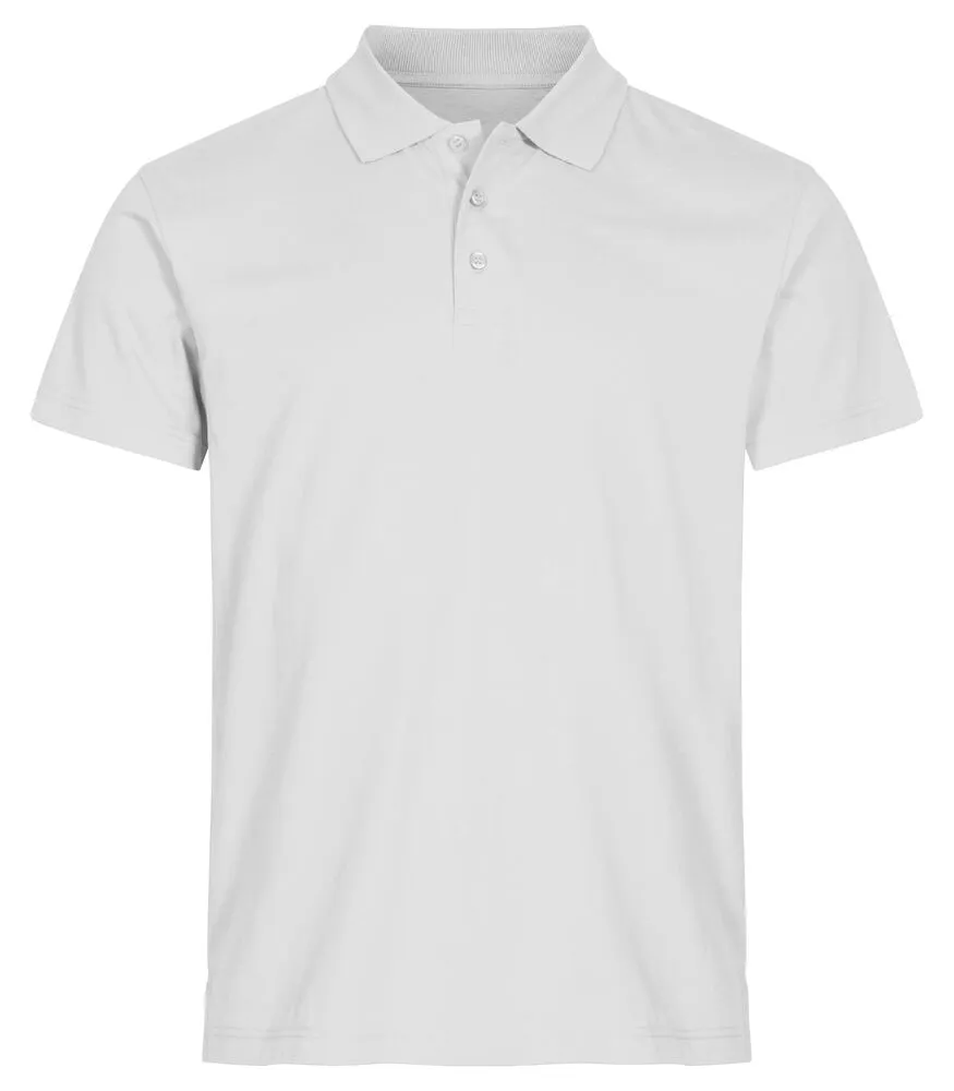 Heren Polo Clique Basic 028230 in Heren Polo Clique Basic 028230 Wit