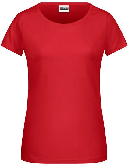 Dames T-shirt Daiber Basic-T 8007 in Rood