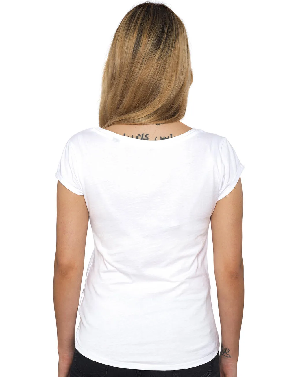 Dames T-shirt Nakedshirt Helen Cap Sleeve productfoto