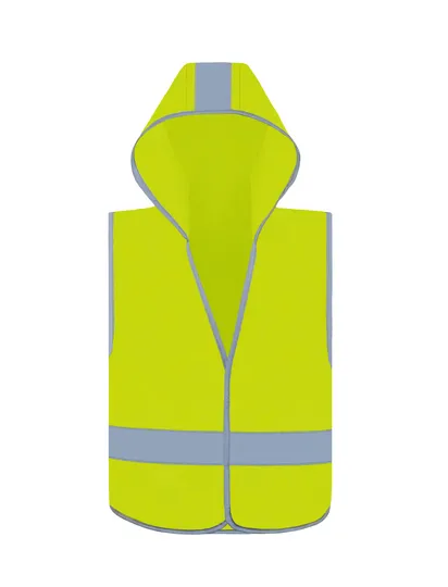 Veiligheidshesjes Kinderen Korntex KX504 in Veiligheidshesjes Kinderen Corntex KX504 signaal geel