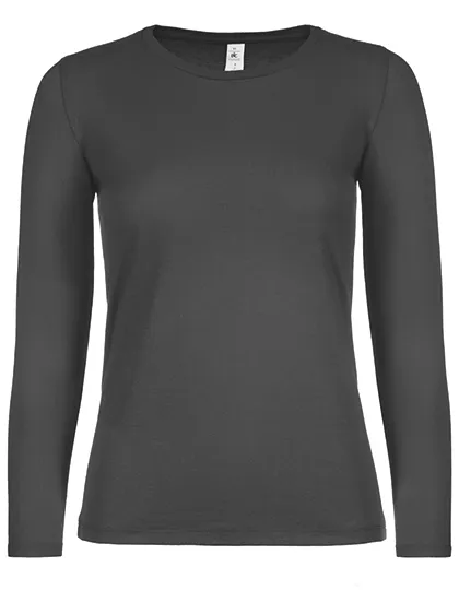 Dames T-shirt Lange Mouw B&C TW06T in Dames T-shirt Lange Mouw B&C TW06T - Bear Brown