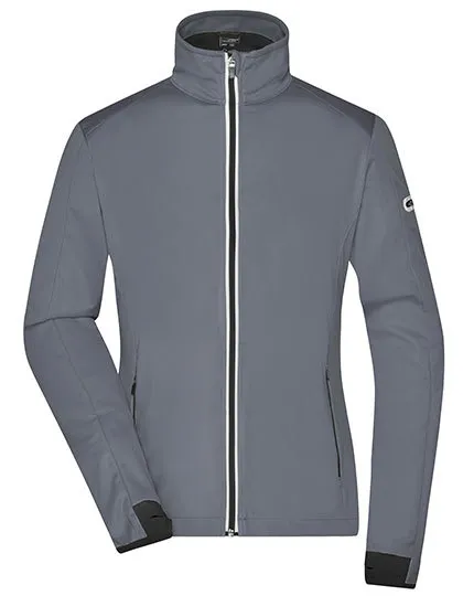 Dames Sport Softshell jas Daiber JN1125 in Dames Sport Softshell jas Daiber JN1125 Titan-Zwart