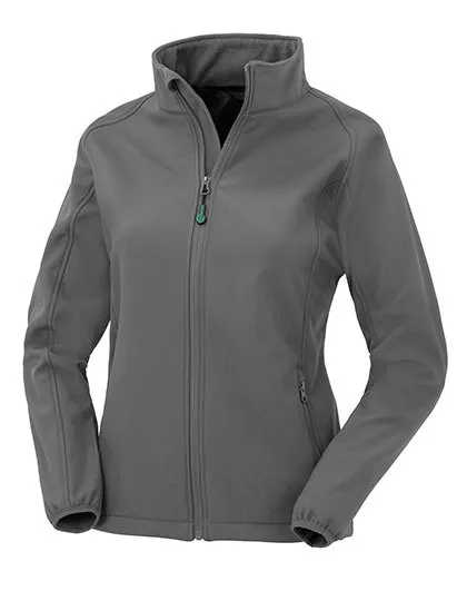 Dames Softshell Jas Result Recycled 2-Layer R901F in Dames Softshell Jas Result Recycled 2-Layer R901F Workguard grey