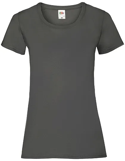 Dames T-shirts fruit of the loom value weight 61-372-0 in Dames T-shirts fruit of the loom value weight 61-372-0 - Light Graphite