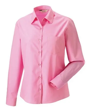 Dames blouse Poplin Russell 936F lange mouw productfoto