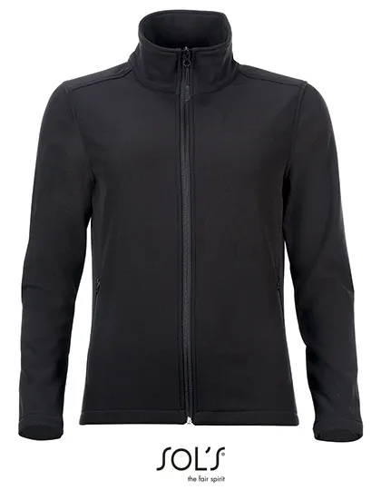 Goedkope Dames Softshell Jas Sols Race 01194 in Goedkope Dames Softshell Jas Sols Race 01194 Zwart