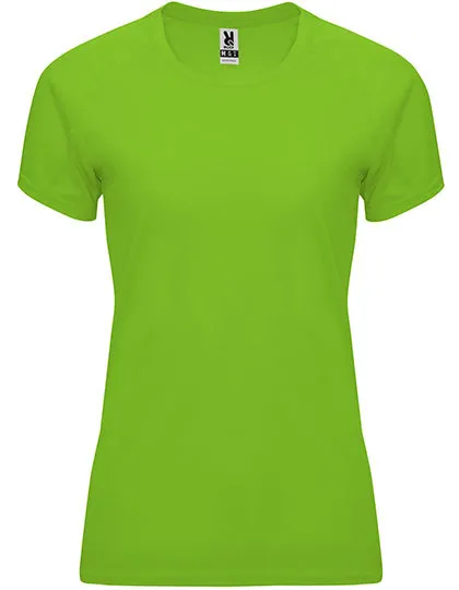 Dames Sportshirt Bahrain Roly CA0408 in Dames Sportshirt Bahrain Roly CA0408 - Lime Green