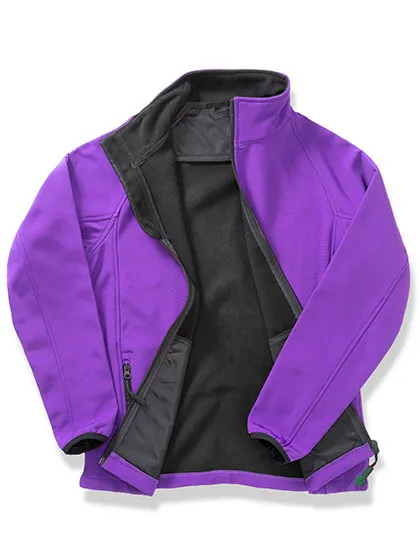 Heren Softshell Jas Result R231M in Heren Softshell Jas Result R231M Purple-Black