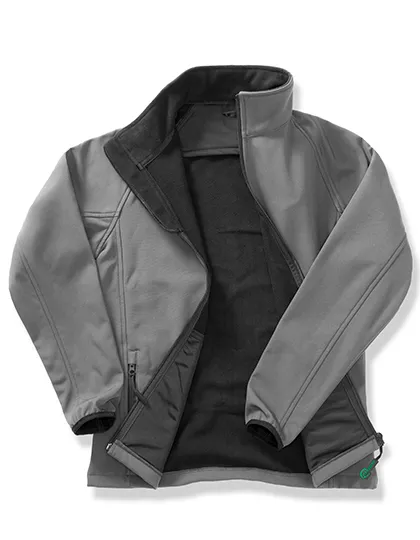 Dames Softshell Jas Result R231F in Dames Softshell Jas Result R231F Charcoal/Black