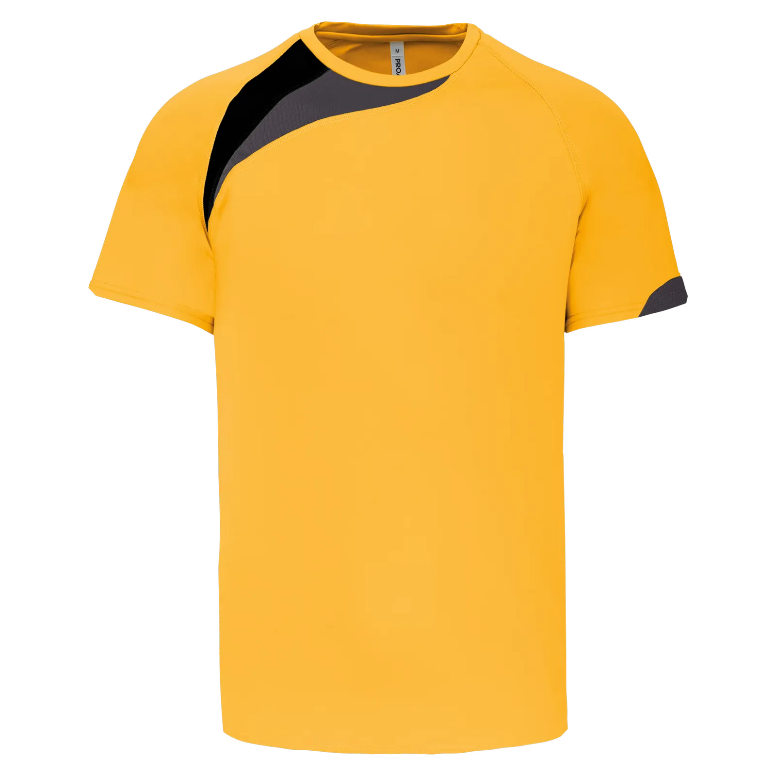 Kinder Sportshirt proact PA437 in Kinder Sportshirt proact PA437 - Sporty Yellow / Black / Storm Grey