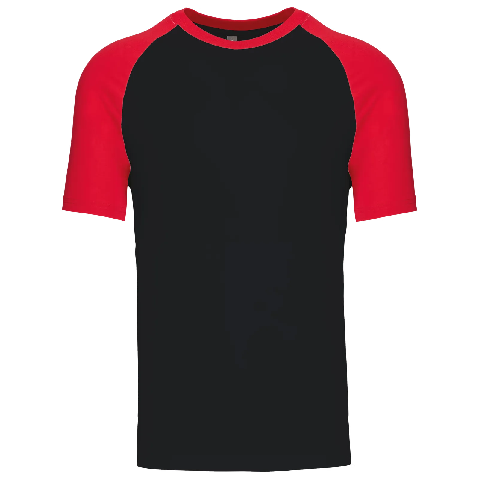 T-shirts Baseball Kariban K330 in T-shirts Baseball Kariban K330 - Black / Red
