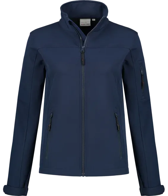 Dames Softshell Jas Santino SANTO in Dames Softshell Jas Santino SANTO Real Navy