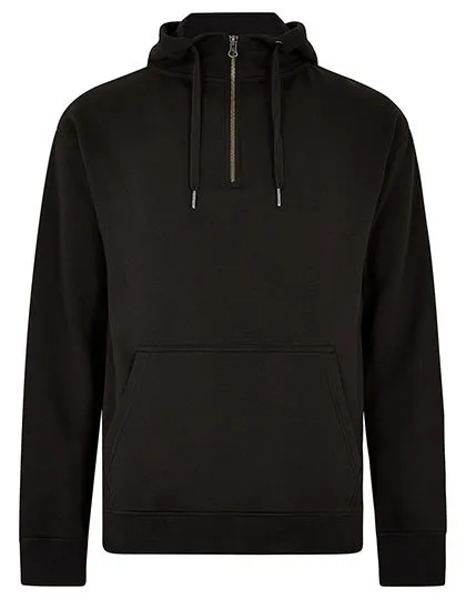 Heren Hoodie Kustom Kit 1-4 zip KK336 in Heren Hoodie Kustom Kit 1-4 zip KK336 - black