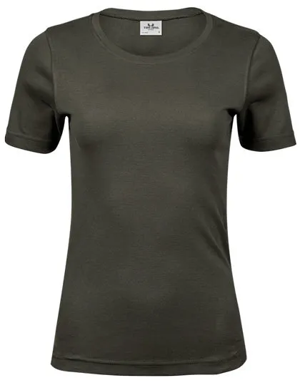 Dames T-shirt Tee Jays Interlock 580 in Dames T-shirt Tee Jays Interlock 580 - Deep Green