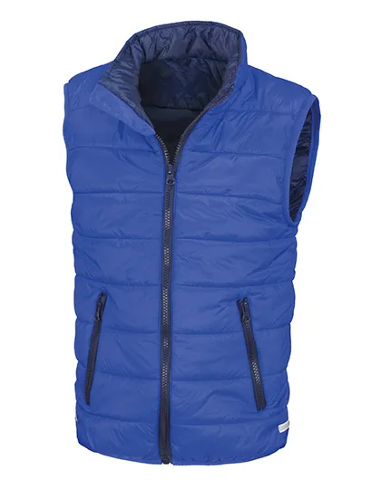 Kinder Bodywarmer Padded Result R234J in Kinder Bodywarmer Padded Result R234J Royal-Navy