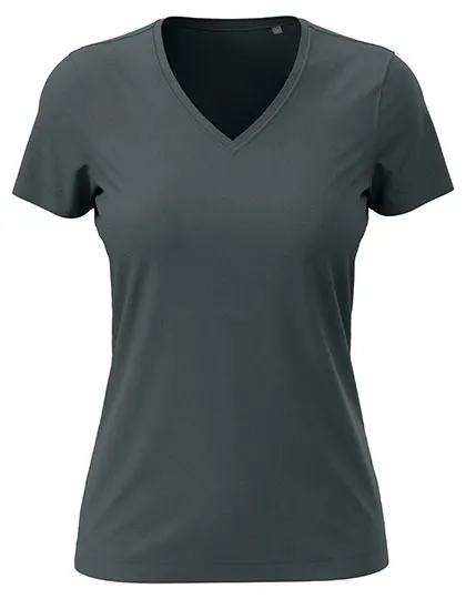 Dames T-shirt V Hals Stedman Classic-T ST2700 in Dames T-shirt V Hals Stedman Classic-T ST2700 - Slate Grey