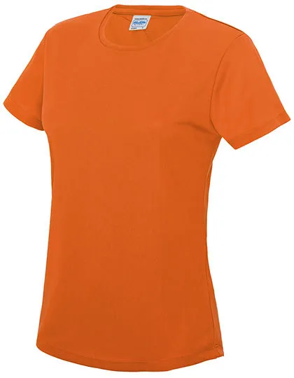 Dames Sportshirt AWDis JC005 in Dames Sportshirt AWDis JC005 - Electric Orange