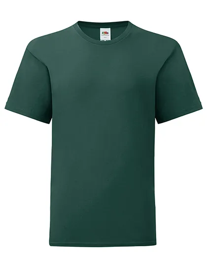 Kinder T-shirt Fruit of the Loom 61-023-0 Iconic in Kinder T-shirt Fruit of the Loom 61-023-0 Iconic - Forest Green