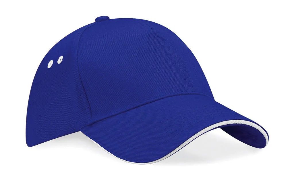 Cap 5 Panel Sandwich Peak B15c in Cap 5 Panel Sandwich Peak B15c - Bright Royal/White