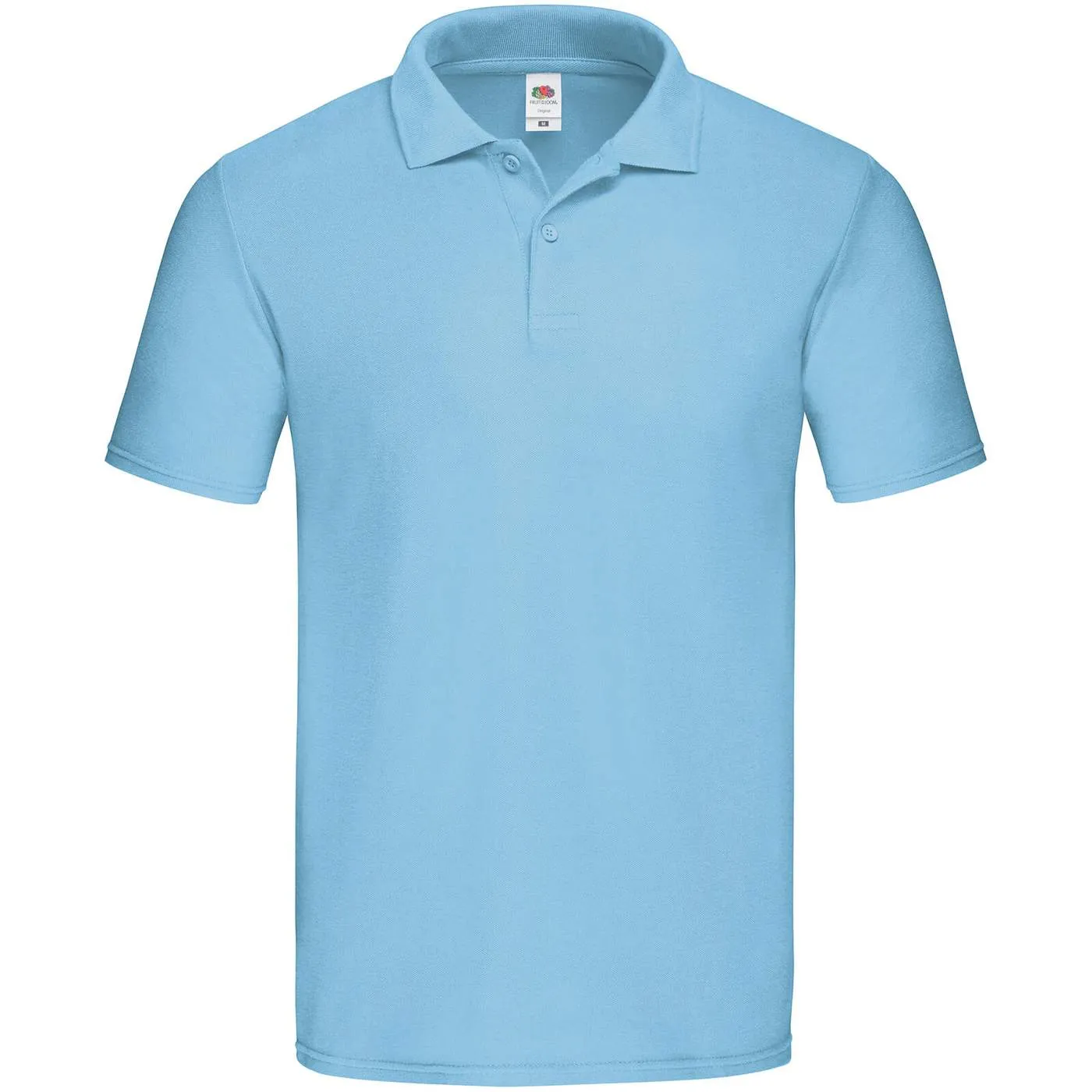 Heren Poloshirt Original Fruit of the Loom 63-050-0 in Heren Poloshirt Original Fruit of the Loom 63-050-0 sky blue