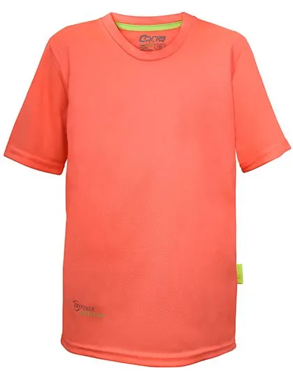 Kinder Sportshirt CONA SPORTS Evolution Tech Tee CSK11 in Kinder Sportshirt CONA SPORTS Evolution Tech Tee CSK11 -  Neon Peach