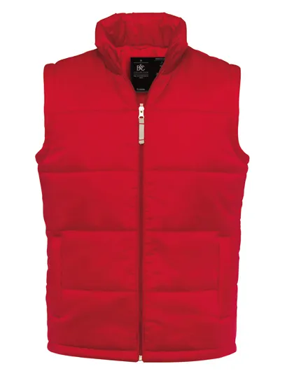 Heren Bodywarmer B&C Men JM930 in Heren Bodywarmer B&C Men JM930 rood