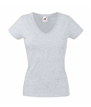 Dames T-shirts V hals Fruit of the loom 61-398-0 productfoto