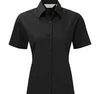 Dames blouse korte mouw Poplin Russell R-935F-0 productfoto