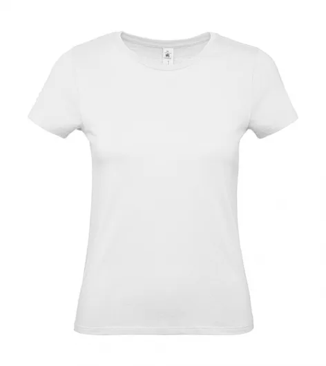 Dames T-shirt B&C E150 TW02T in Dames T-shirt B&C E150 TW02T White