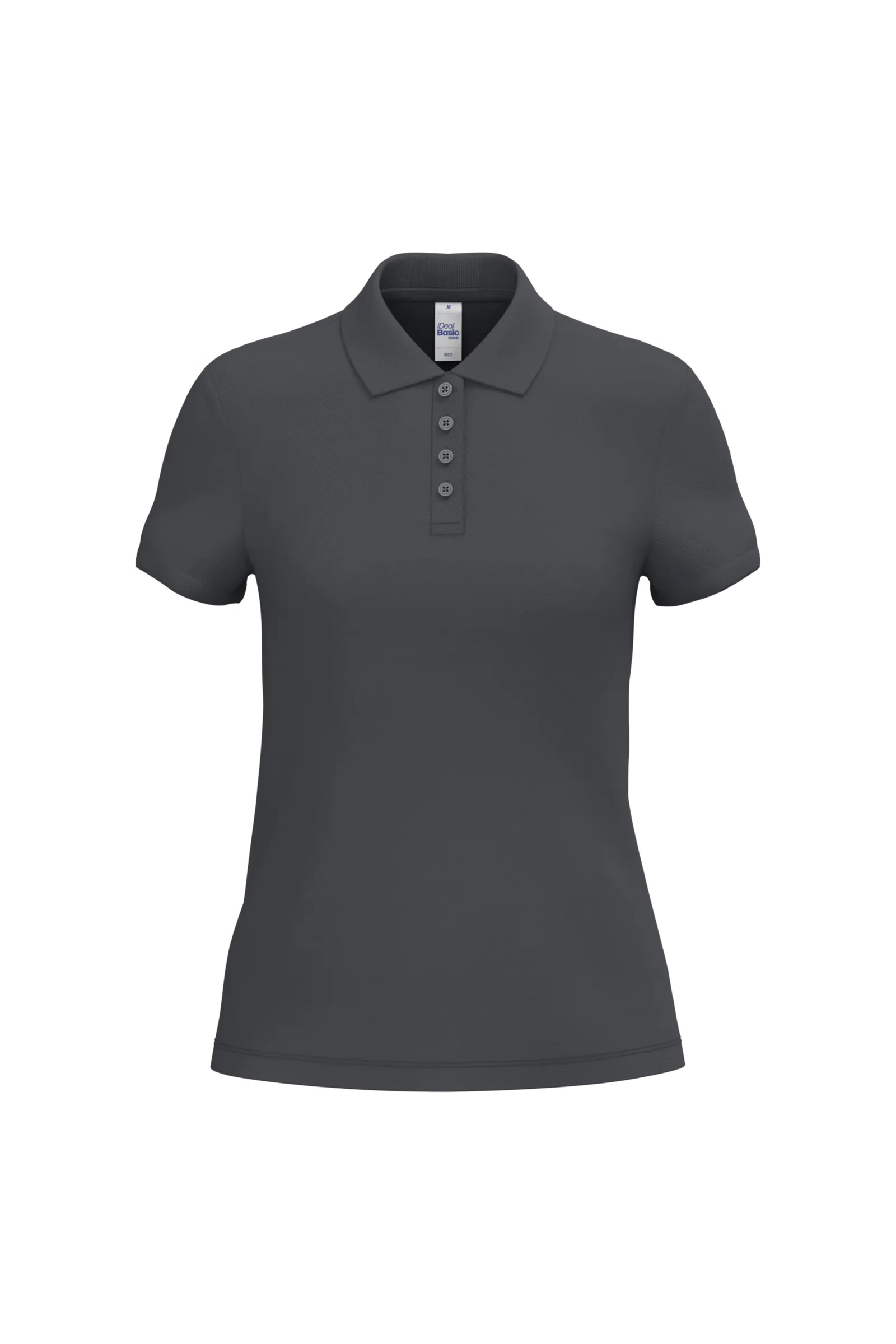 Dames Polo iDeal Basic Brand in Dames Polo iDeal Basic Brand dark Grey
