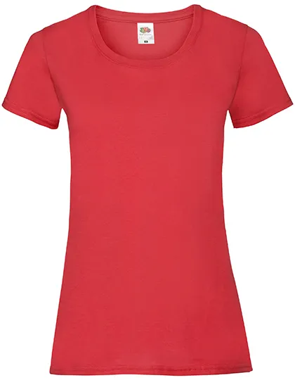 Dames T-shirts fruit of the loom value weight 61-372-0 in Dames T-shirts fruit of the loom value weight 61-372-0 - Red