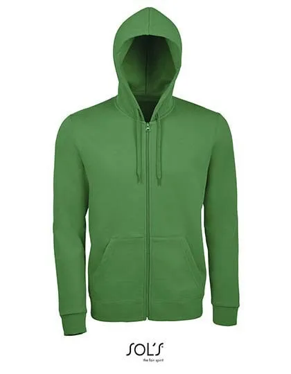 Heren hooded Sweater Sols Zip Stone 01714 in Heren hooded Sweater Sols Zip Stone 01714 Kelly Green