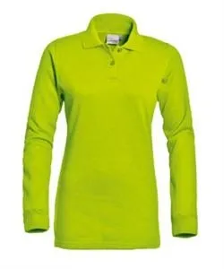 Dames polo lange mouw Santino Matt productfoto