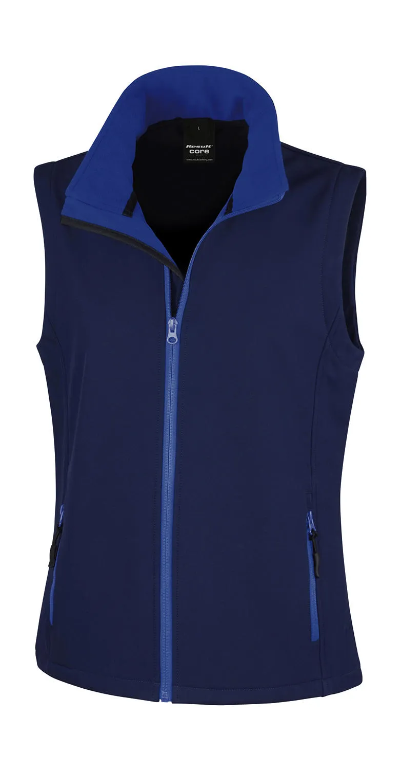 Dames Softshell Bodywarmer Result Printable R232F productfoto