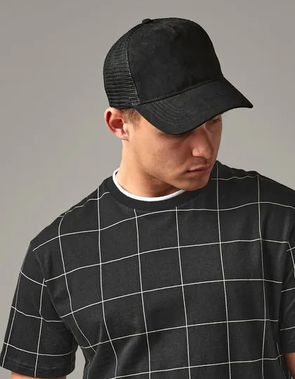 Snapback cap Suede Trucker Beechfield B643