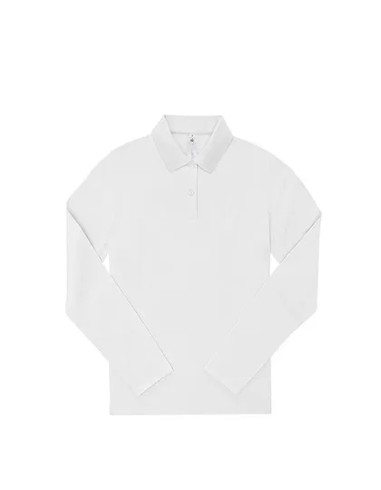 Dames polo B&C My Polo 210 Long Sleeve productfoto