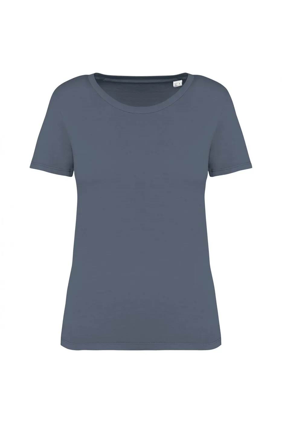 Dames T-shirt Ecologisch verwassen Native Spirit NS316 in Washed Mineral Grey