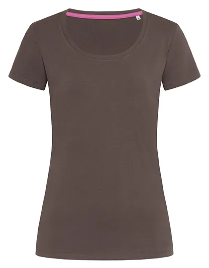 Dames T-shirt Strech Stedman Claire ST9700 in Dames T-shirt Strech Stedman Claire ST9700 - Dark Chocolate