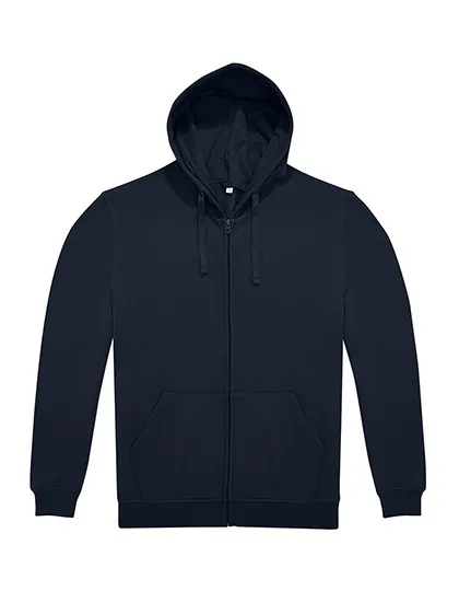 Heren Hoodie met Rits B&C WG009 productfoto