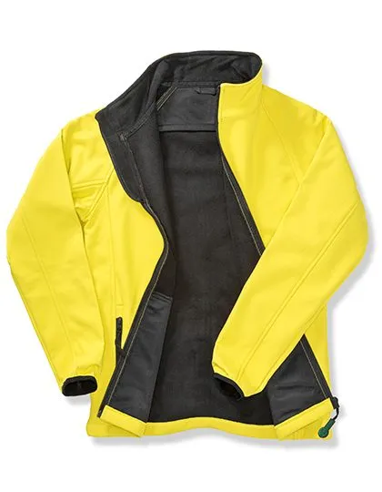 Heren Softshell Jas Result R231M in Heren Softshell Jas Result R231M Yellow-Black