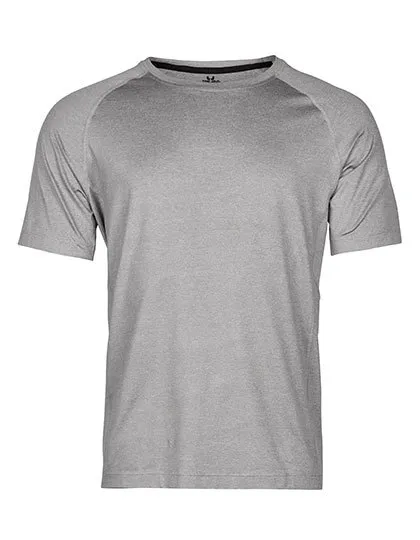 Heren Sportshirt Tee Jays 7020 in Heren Sportshirt Tee Jays 7020 Grey Melange