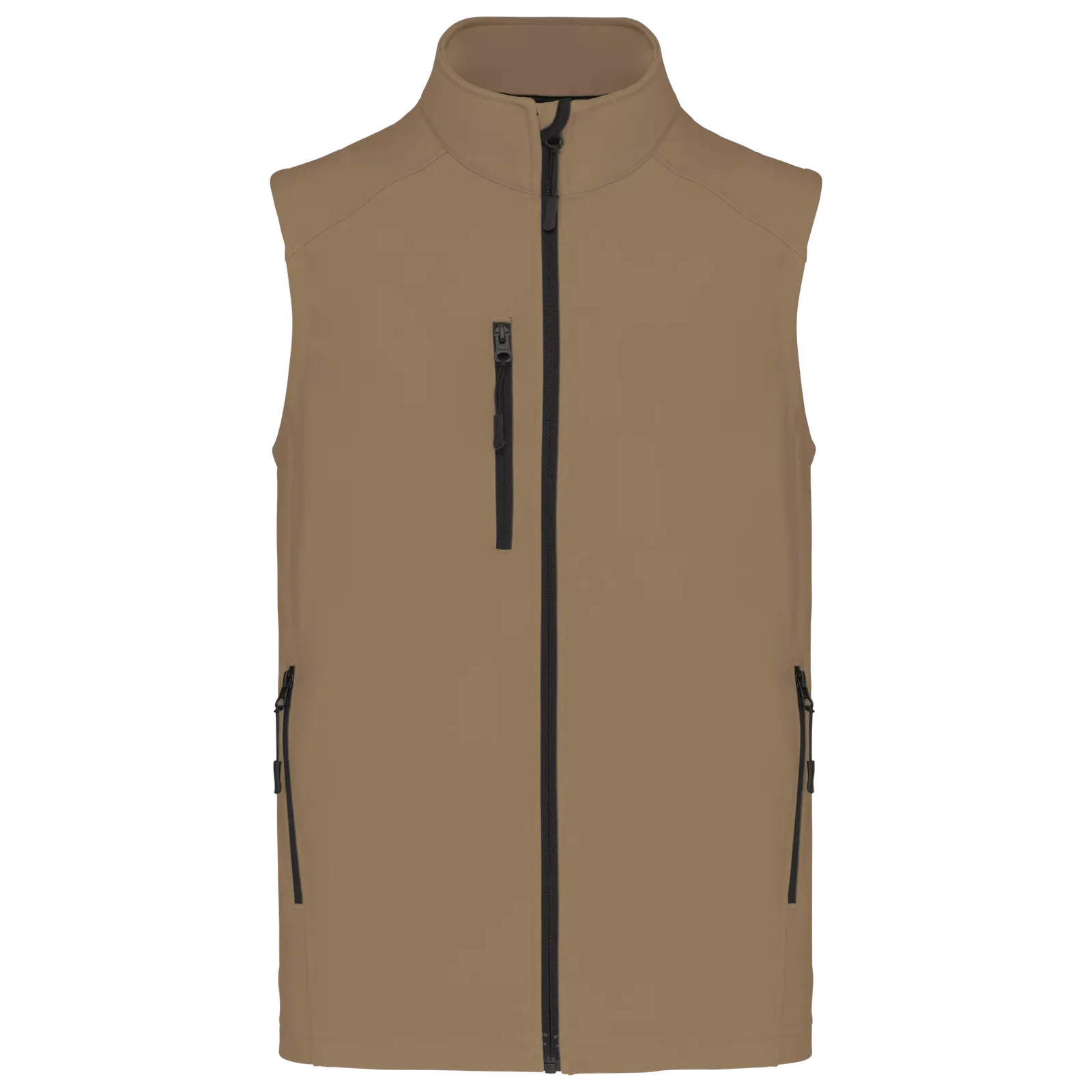 Heren Softshell Bodywarmers Kariban K403 in Heren Softshell Bodywarmers Kariban K403 CAMEL