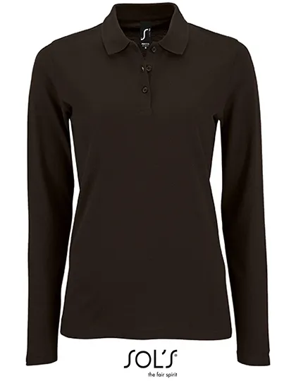Dames Polo Lange Mouw Sol's 02083 productfoto