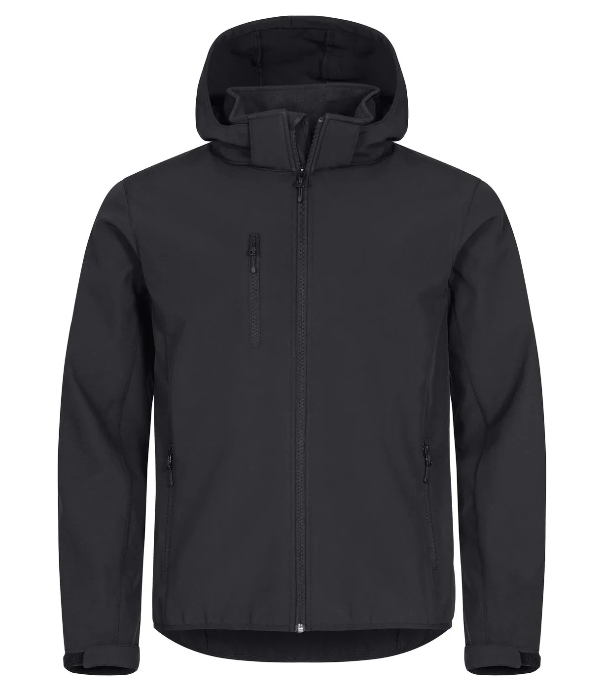 Heren Hoodie Softshell Jas Clique Classic 0200912 in Heren Hoodie Softshell Jas Clique Classic 0200912 Zwart