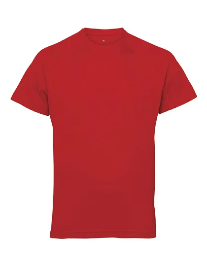 Heren Sportshirt TriDri Panelled Tech Tee TR011 in Heren Sportshirt TriDri Panelled Tech Tee TR011 - Fire Red