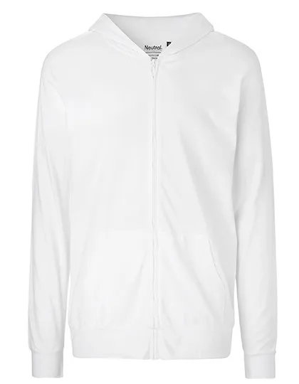Hooded Sweater Neutral Unisex With Zip O62301 productfoto