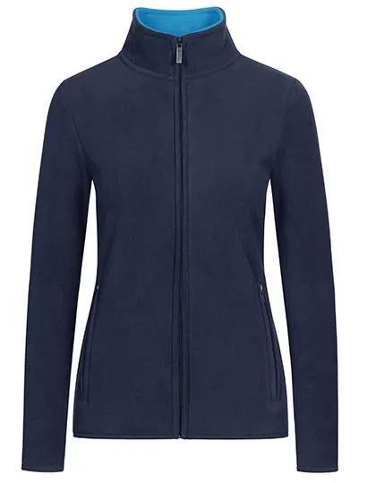Dames Fleece Vest Promodoro 7965 in Dames Fleece Vest Promodoro 7965 Navy-Aqua