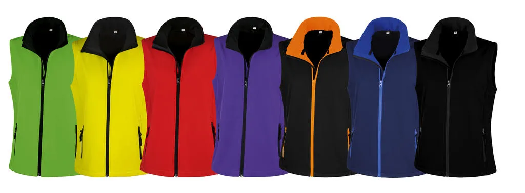 Dames Softshell Bodywarmer Result Printable R232F productfoto
